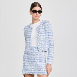NWT LoveShackFancy Spindle Cardigan, Glacier Sky Blue, X-Large